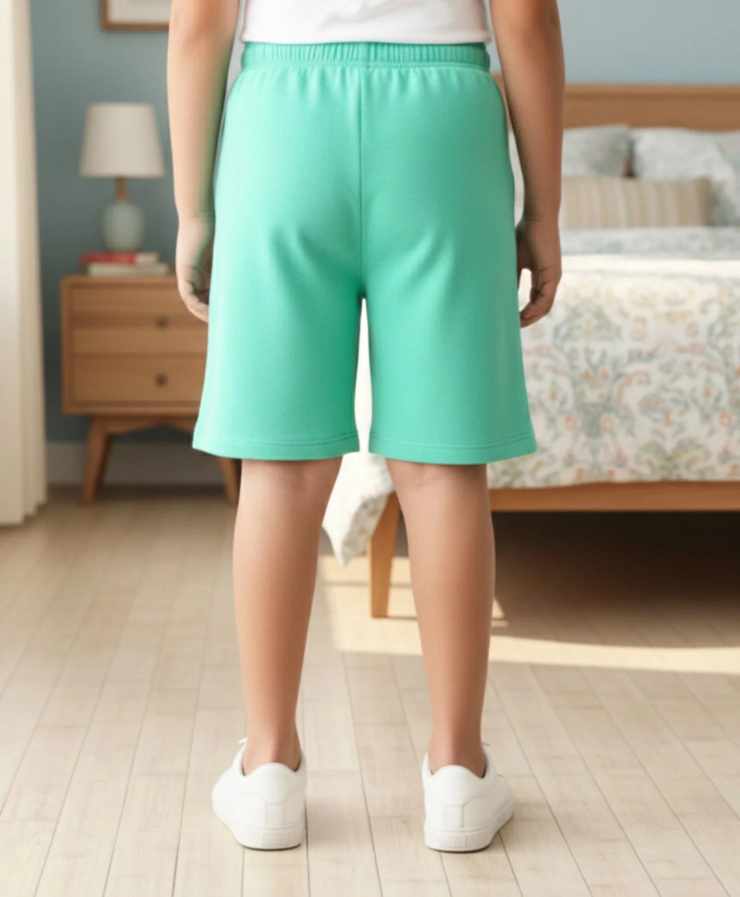 Biscay Green Summer Boys Shorts - Green