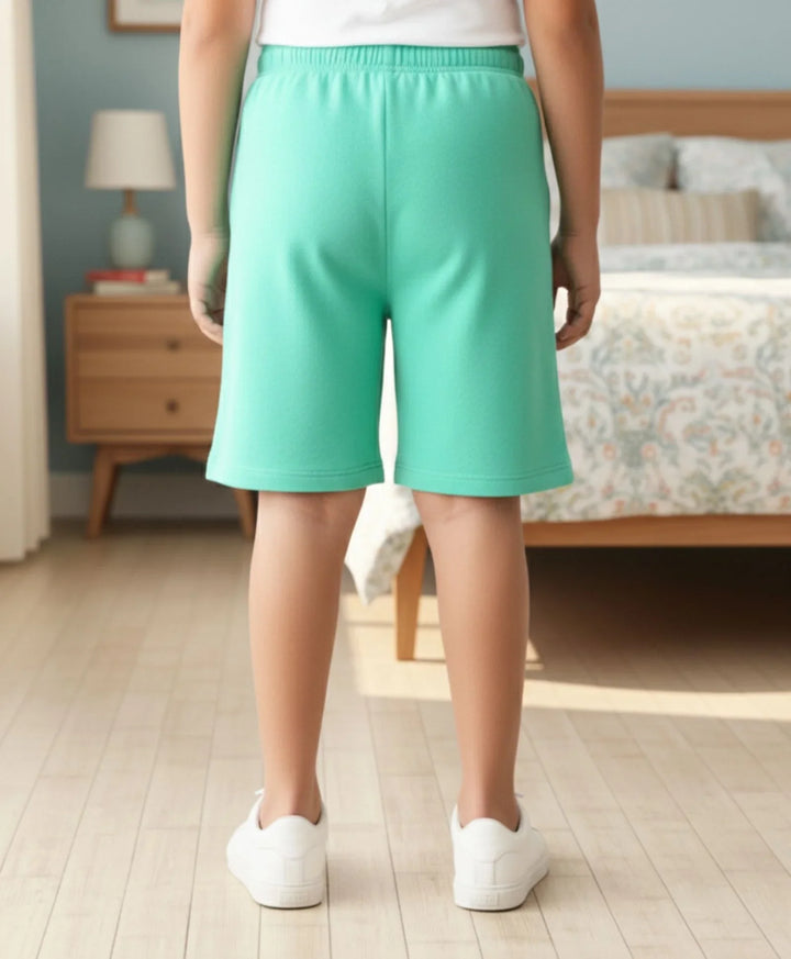 Biscay Green Summer Boys Shorts - Green