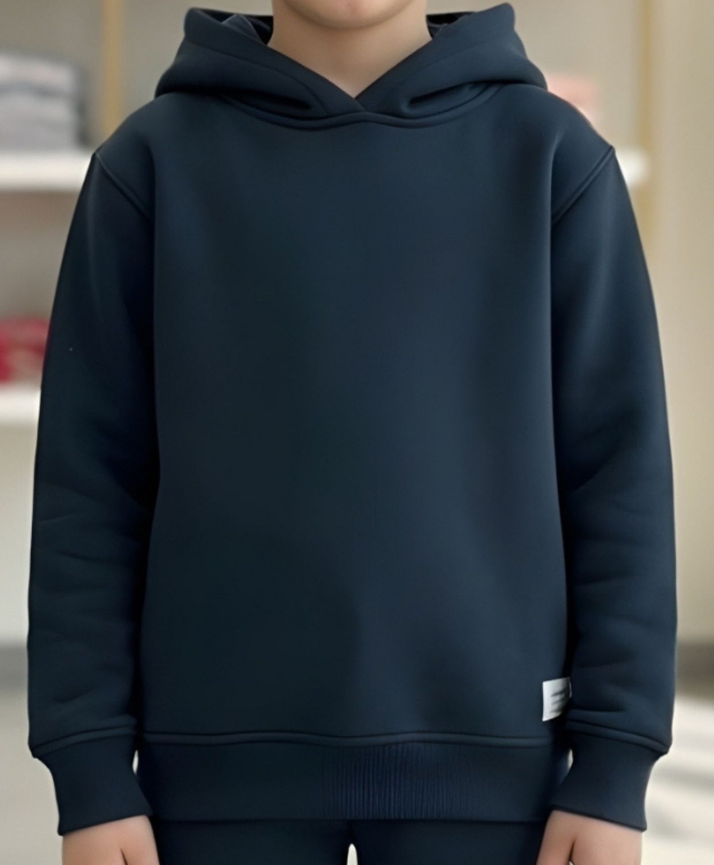 WEARABLE ESSENTIAL BOYS FLEECE HOODIE - TEAL - Anthrilo 