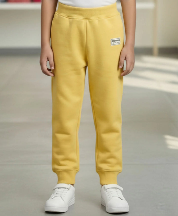 JUST STYLE ESSENTIAL BOYS FLEECE JOGGER - YELLOW - Anthrilo 