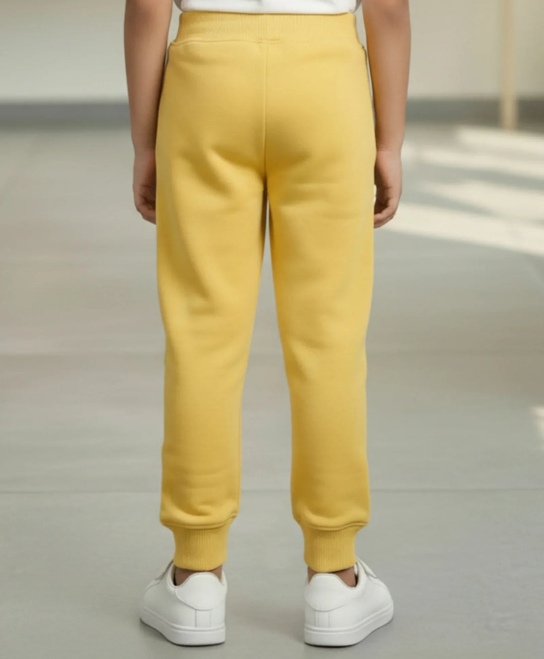 JUST STYLE ESSENTIAL BOYS FLEECE JOGGER - YELLOW - Anthrilo 