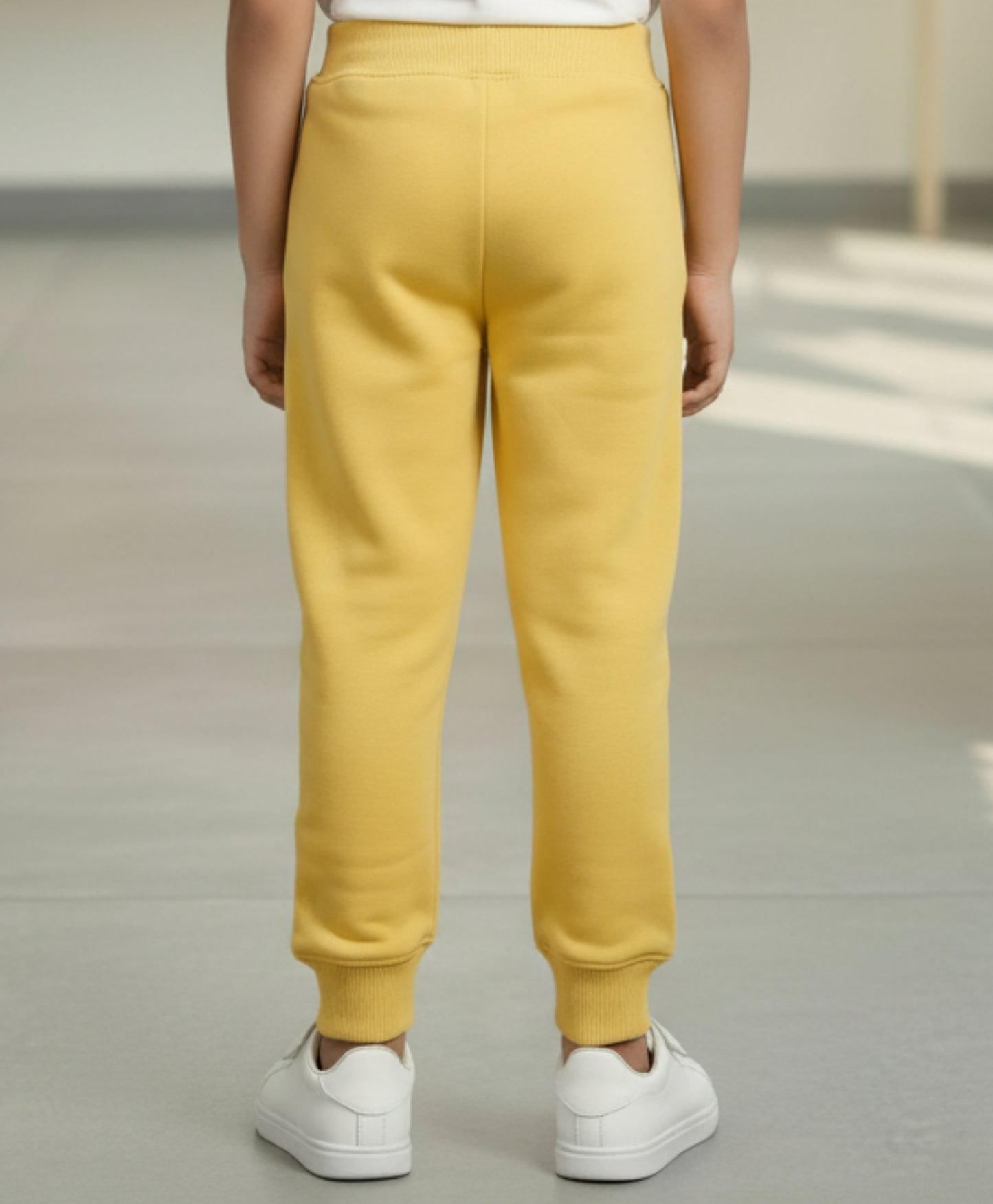 JUST STYLE ESSENTIAL BOYS FLEECE JOGGER - YELLOW