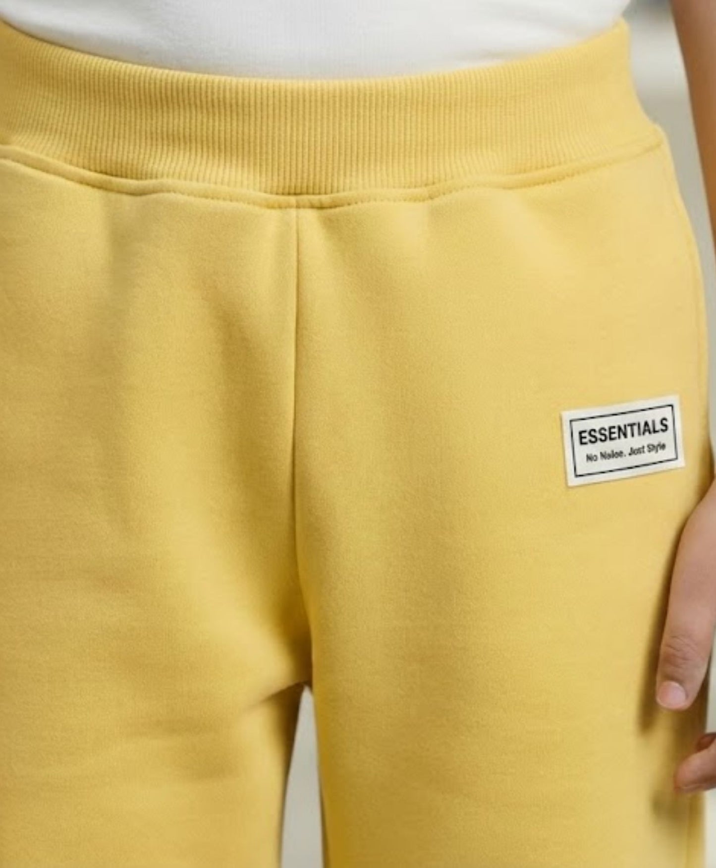 JUST STYLE ESSENTIAL BOYS FLEECE JOGGER - YELLOW