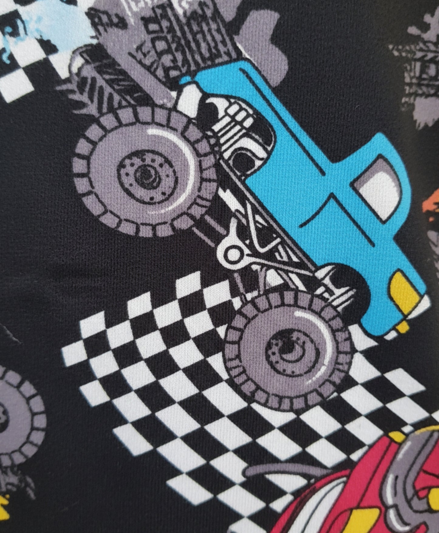 TRUCK BLACK BOYS SLEEPWEAR SHORT SET - BLACK