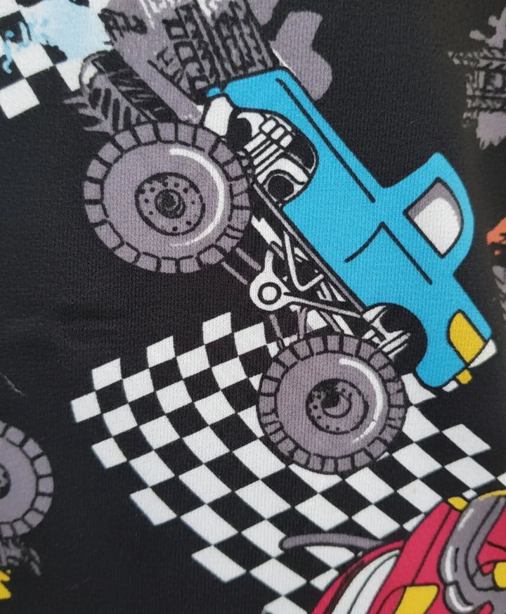 TRUCK BLACK BOYS SLEEPWEAR SHORT SET - BLACK - Anthrilo 