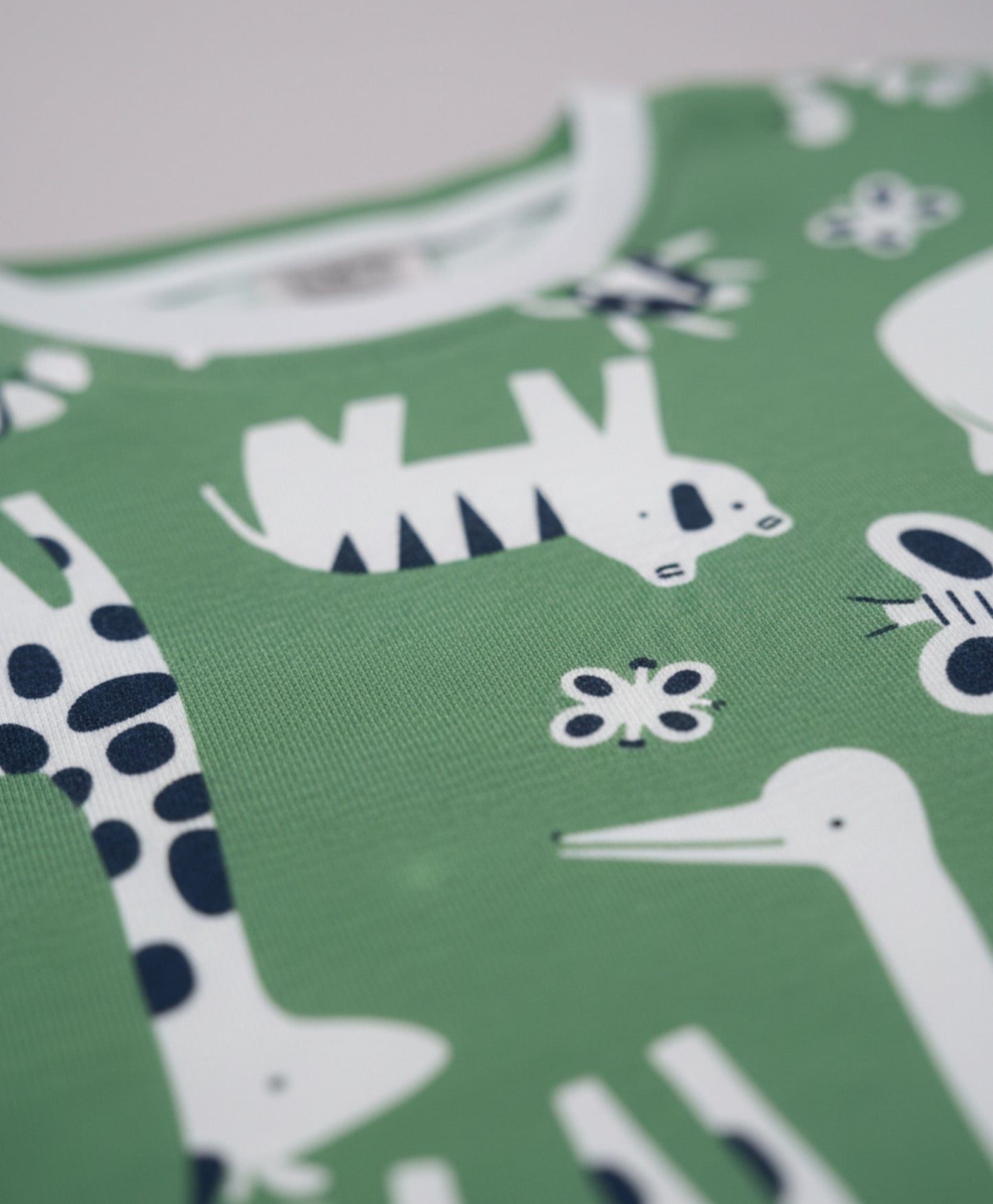 ANIMAL GREEN SHORT SLEEVE PYJAMA SET - GREEN