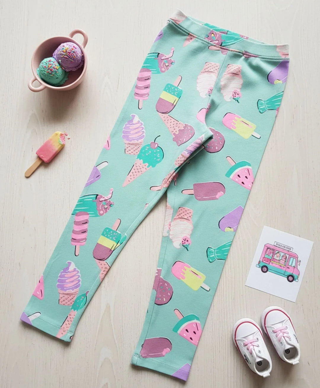Icecream Aqua Summer Legging - Aqu