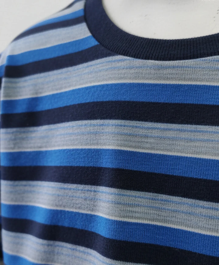 Royal Navy Stripe Sleepwear Short Set - Royal/Navy