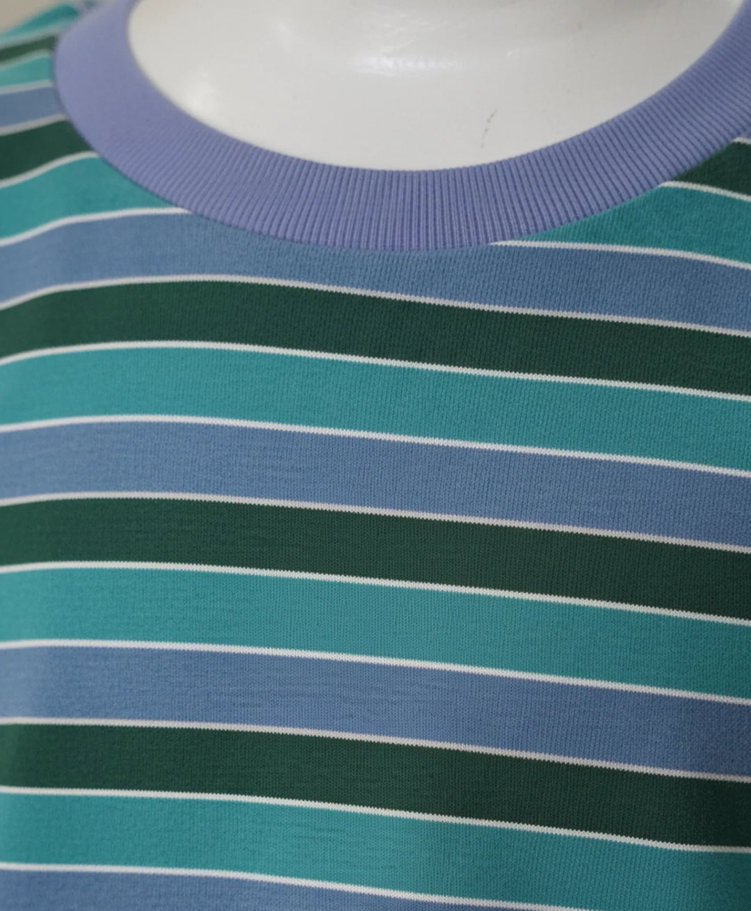 Green Olive Blue Stripe Sleepwear Short Set - Green/Blue