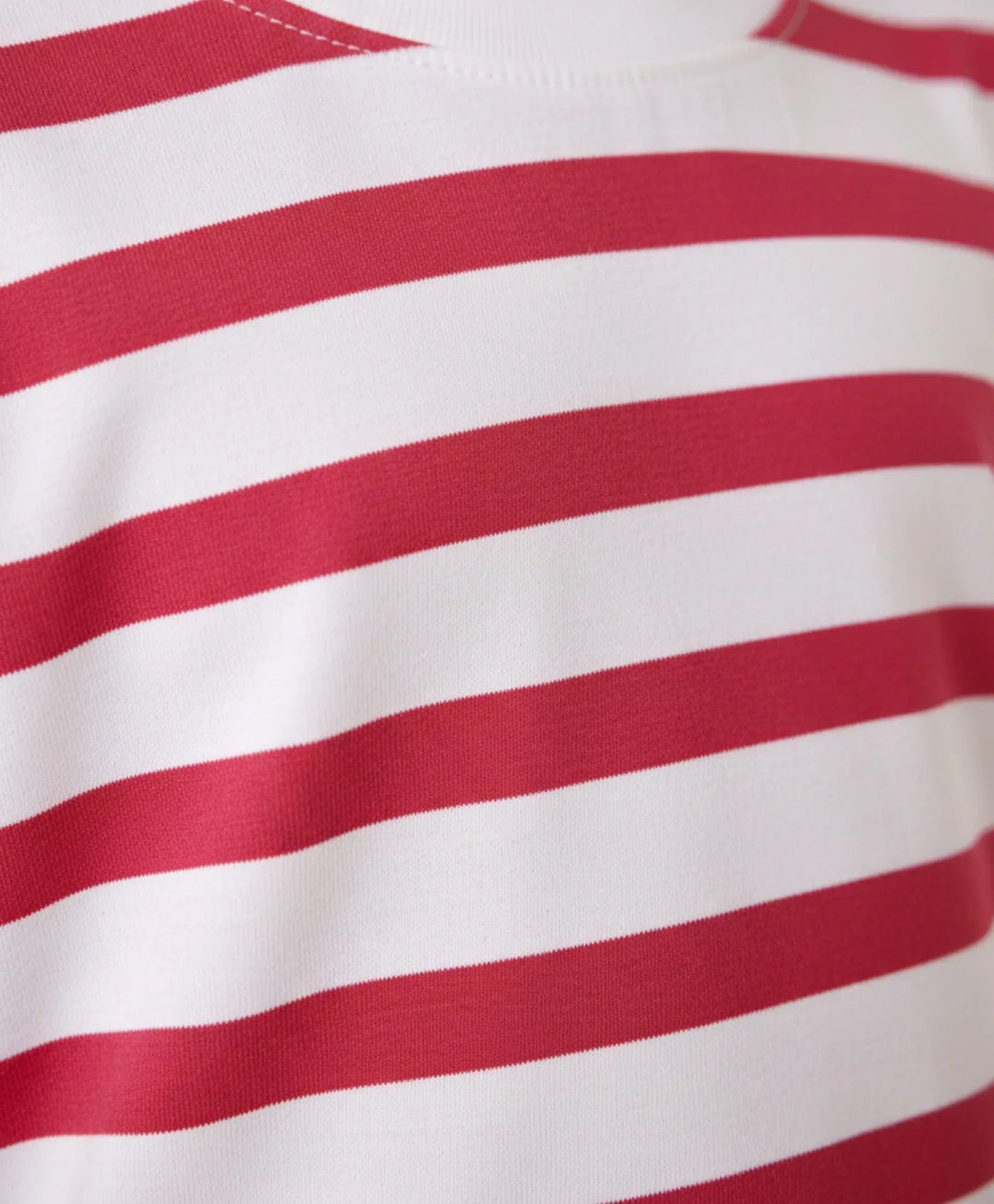 RED WHITE STRIPE SHORT SLEEVE PYJAMA SET - RED/WHITE - Anthrilo 