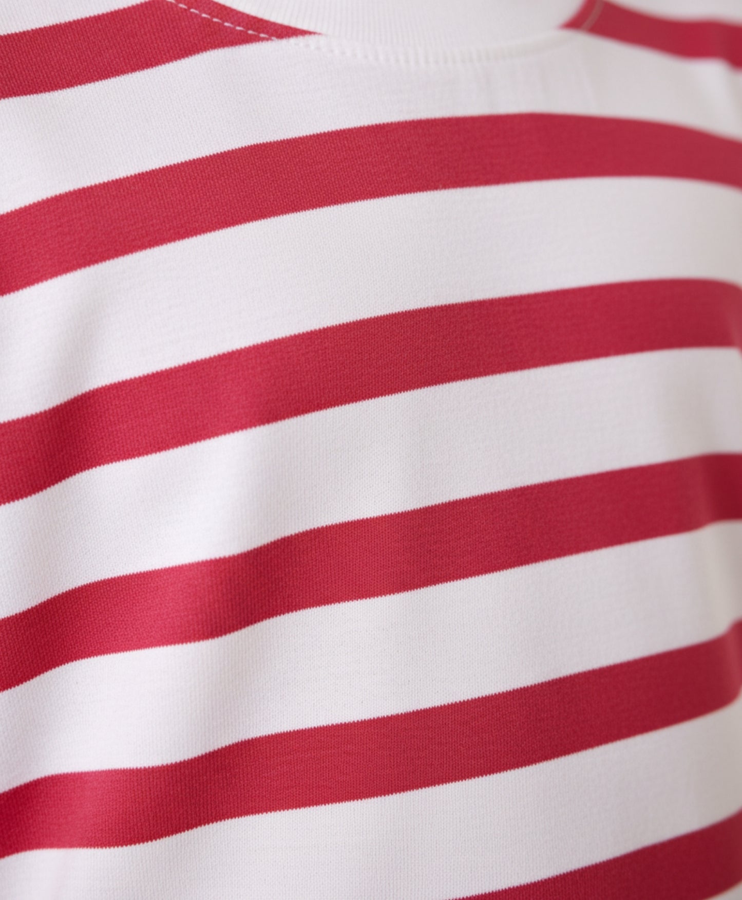 RED WHITE STRIPE SHORT SLEEVE PYJAMA SET - RED/WHITE