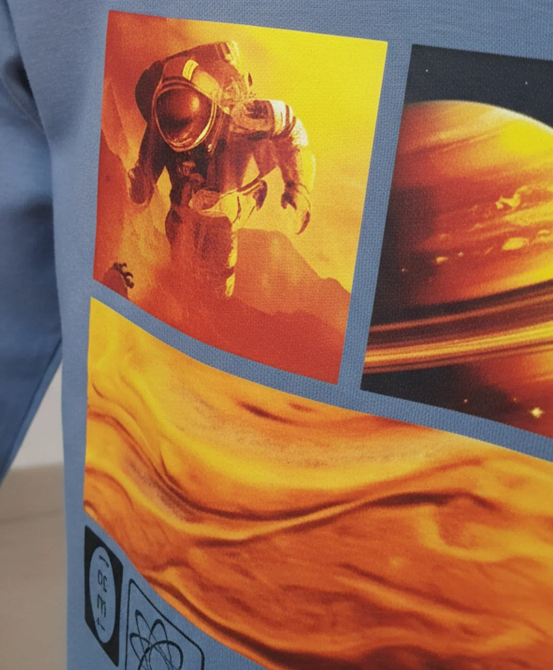 Explore Space Blue Long Sleeve T-Shirt - Blue