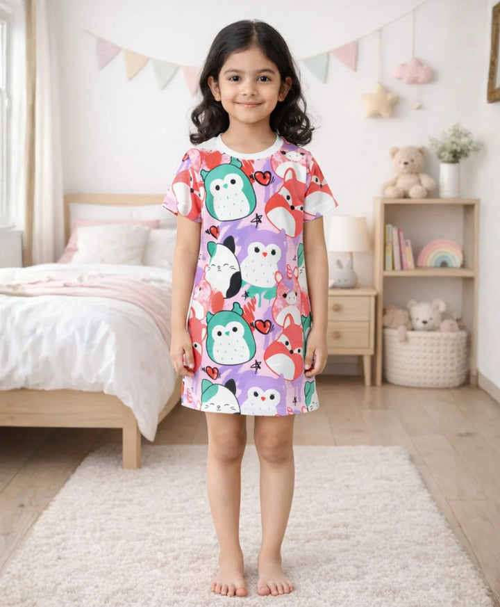 Squishy Night Dress - White