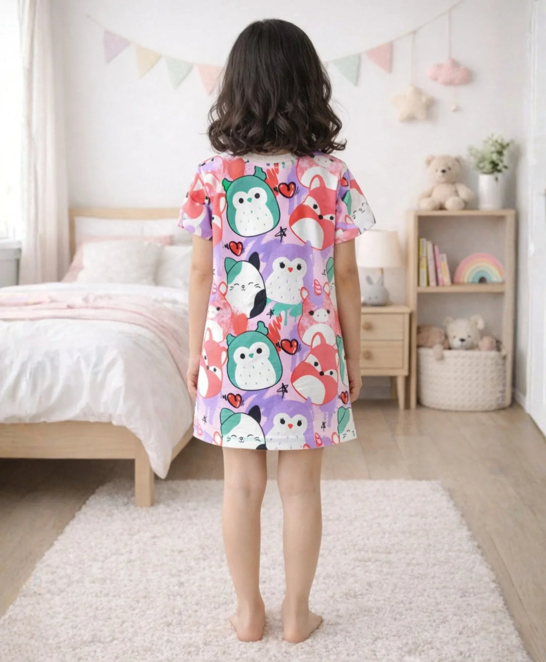 Squishy Night Dress - White