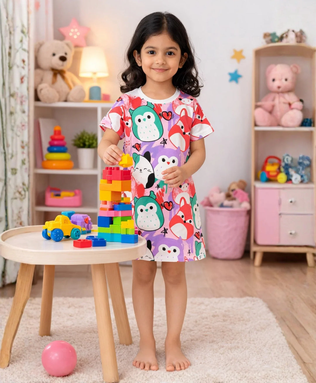 Squishy Night Dress - White