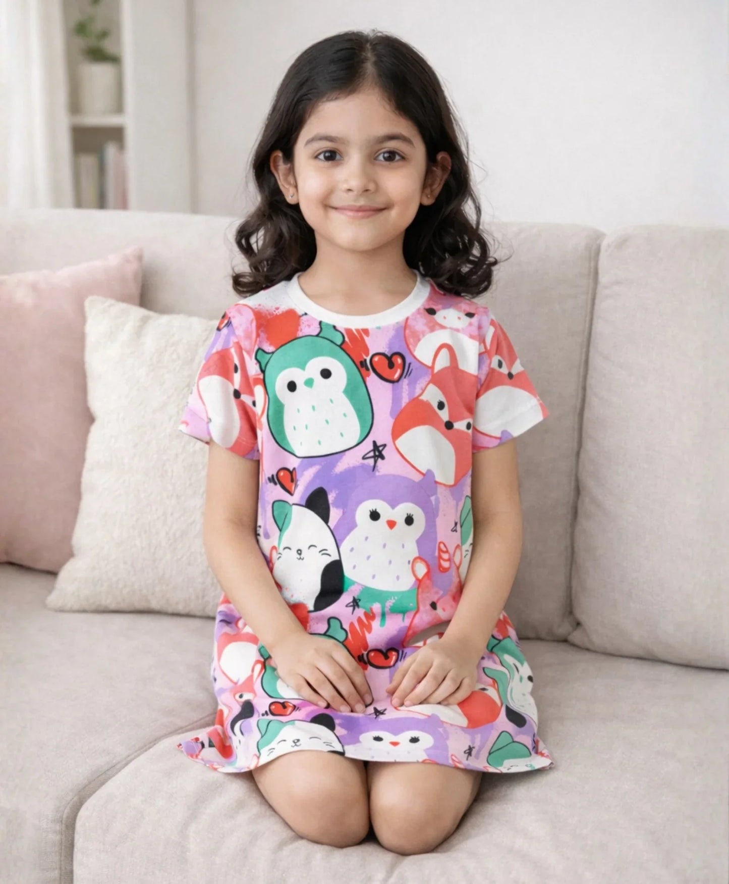 SQUISHY NIGHT DRESS - WHITE