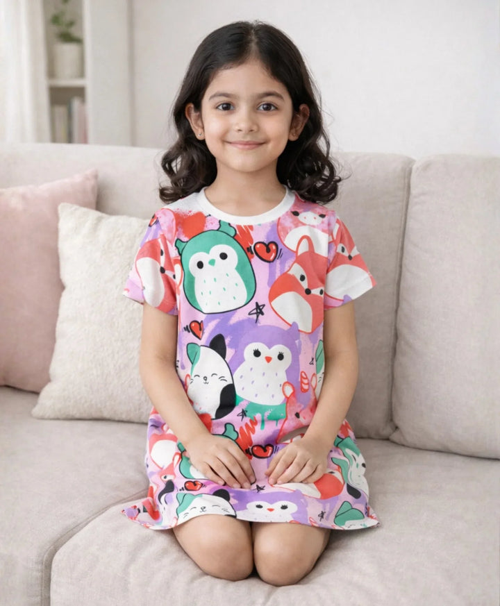 Squishy Night Dress - White