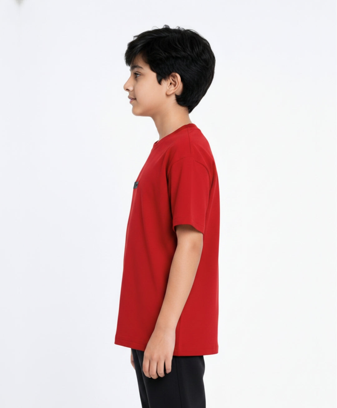 RED SHORT SLEEVE SUMMER BOYS T-SHIRT - RED