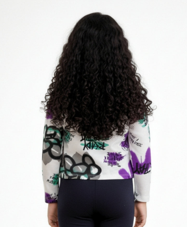 READY FOR THAT GIRLS LONG SLEEVES T-SHIRT - WHITE