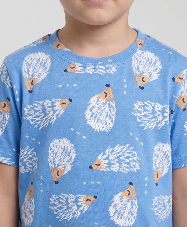 Hedgehog Boys Sleepwear Short Set - Blue