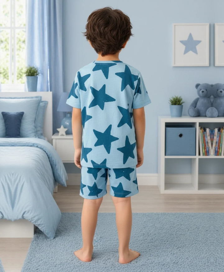 Blue Star Boys Sleepwear Short Set - Blue