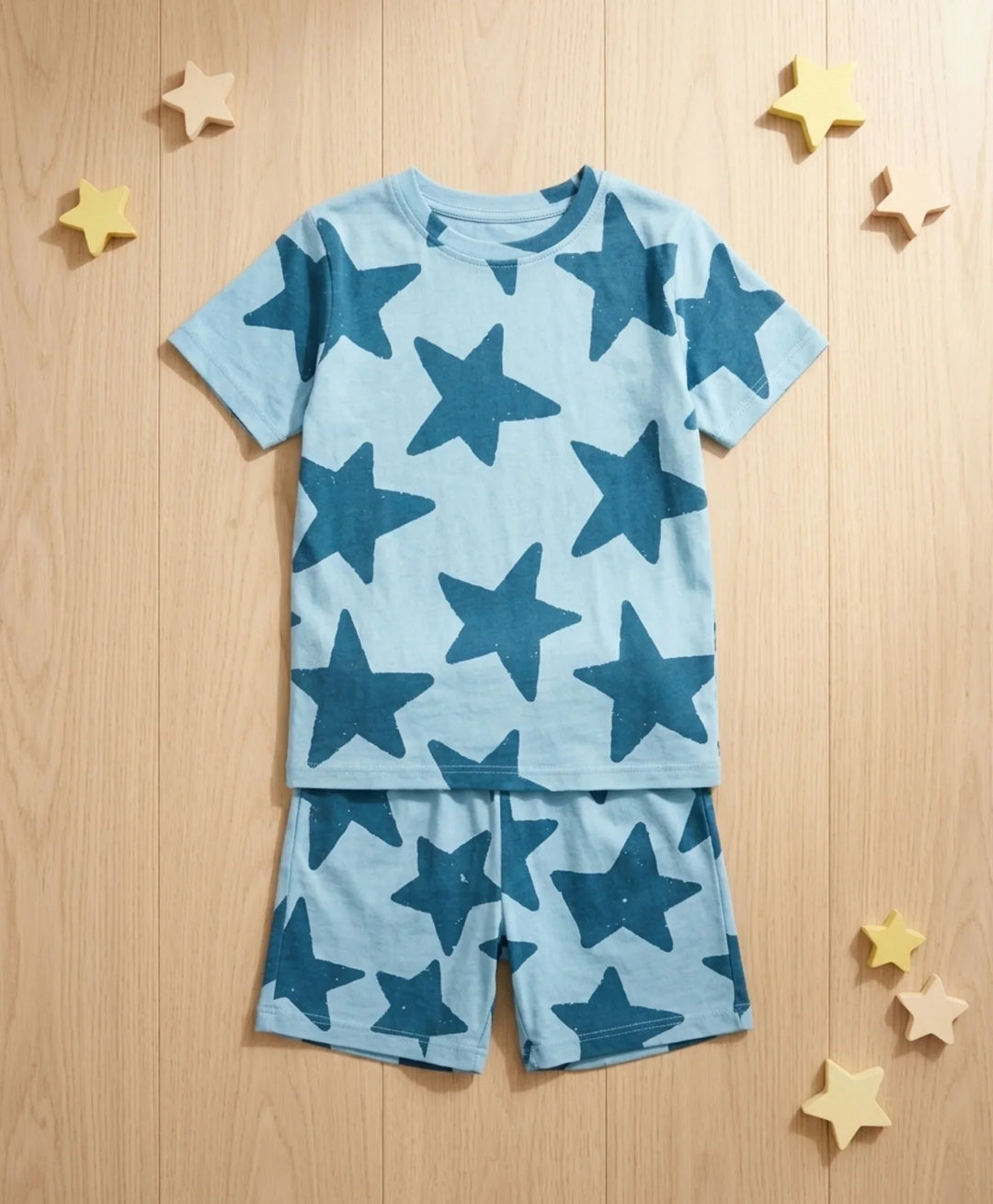 Blue Star Girls Sleepwear Short Set - Blue