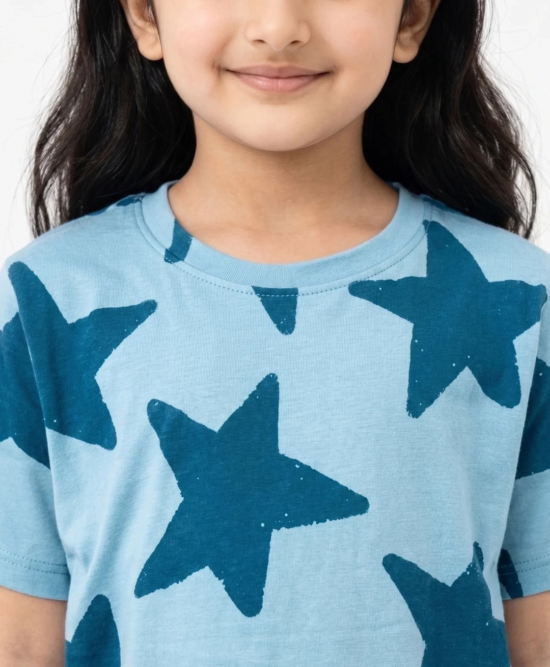 Blue Star Girls Sleepwear Short Set - Blue