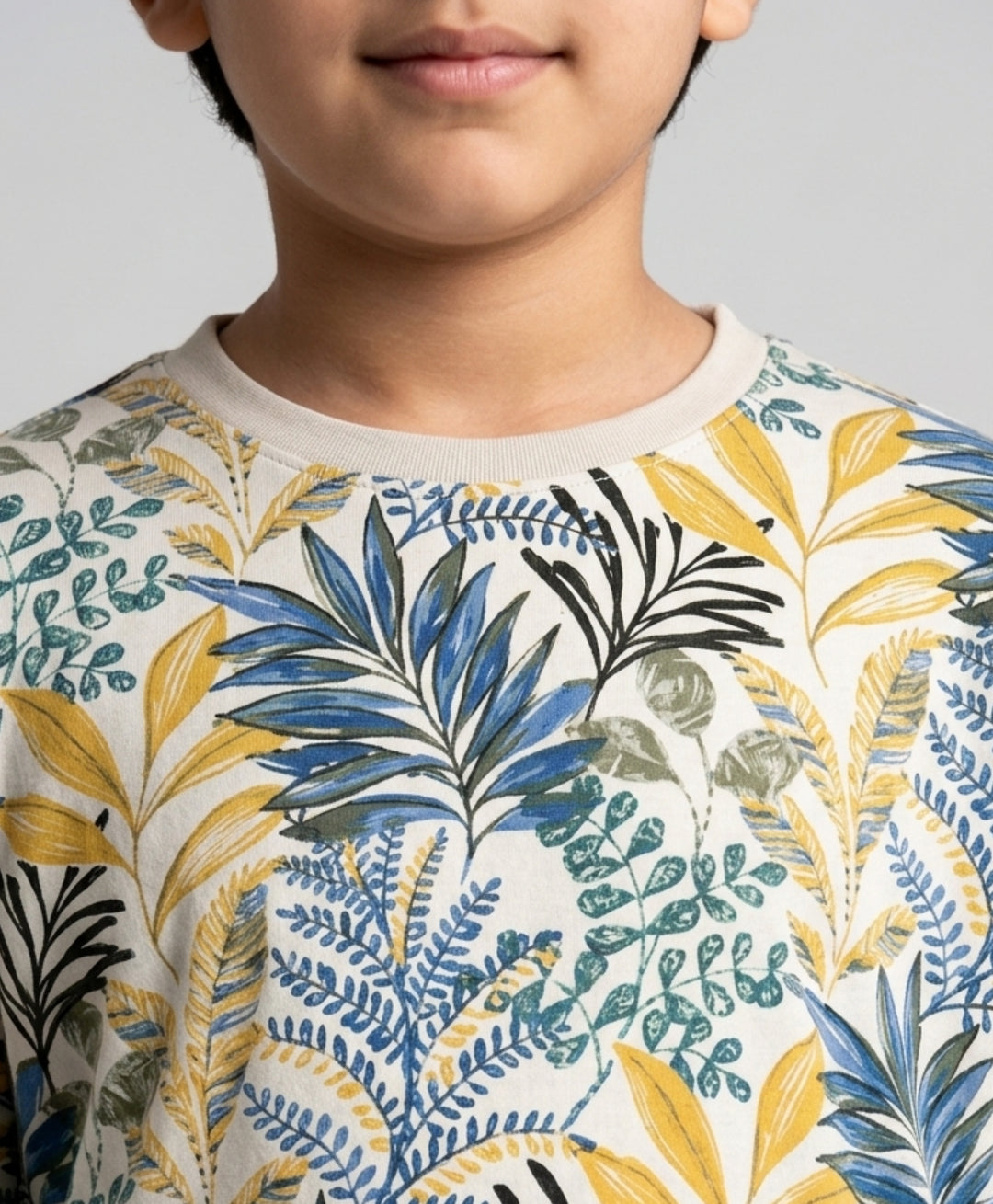 OUT IN THE WILD BLUE SUMMER BOYS T-SHIRT - BLUE