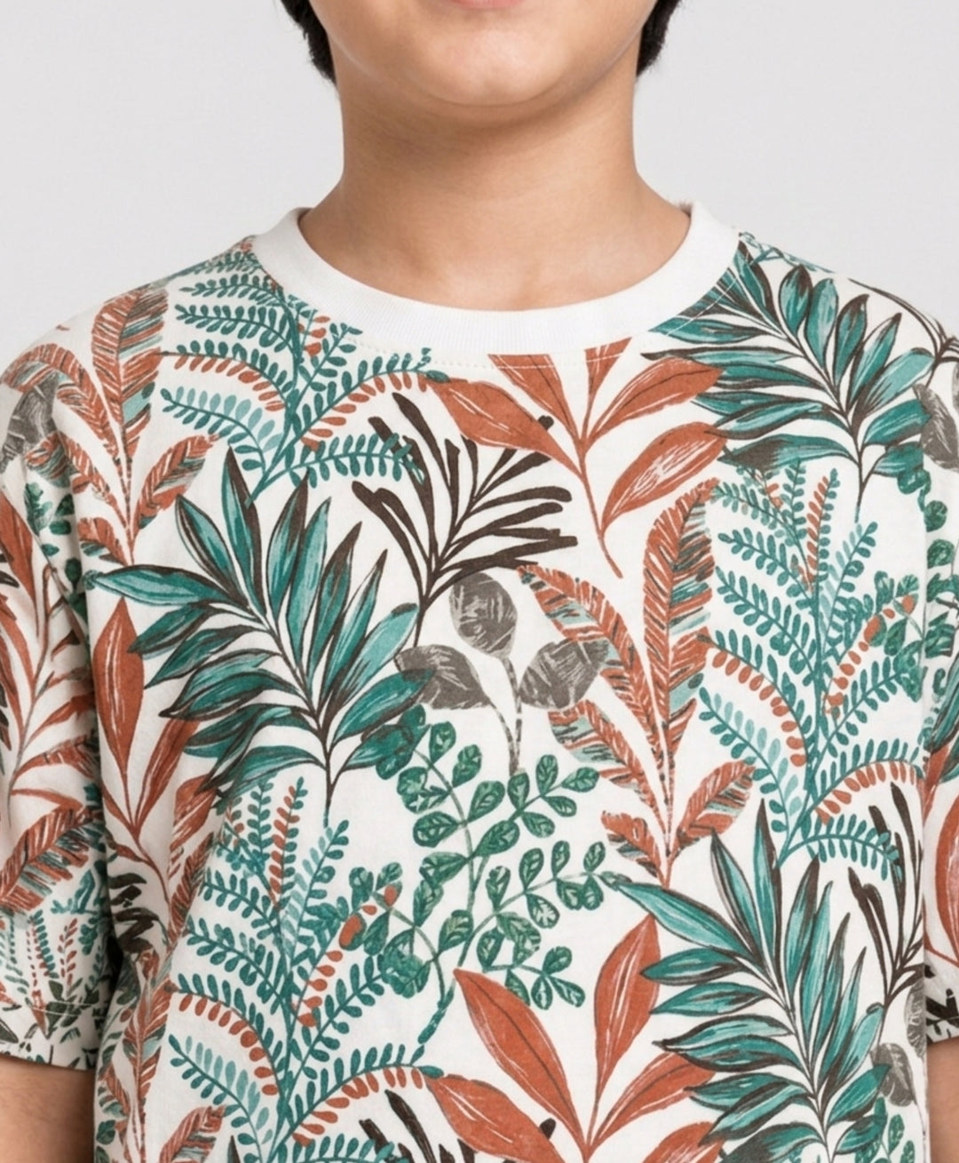 OUT IN THE WILD ORANGE SUMMER BOYS T-SHIRT - ORANGE