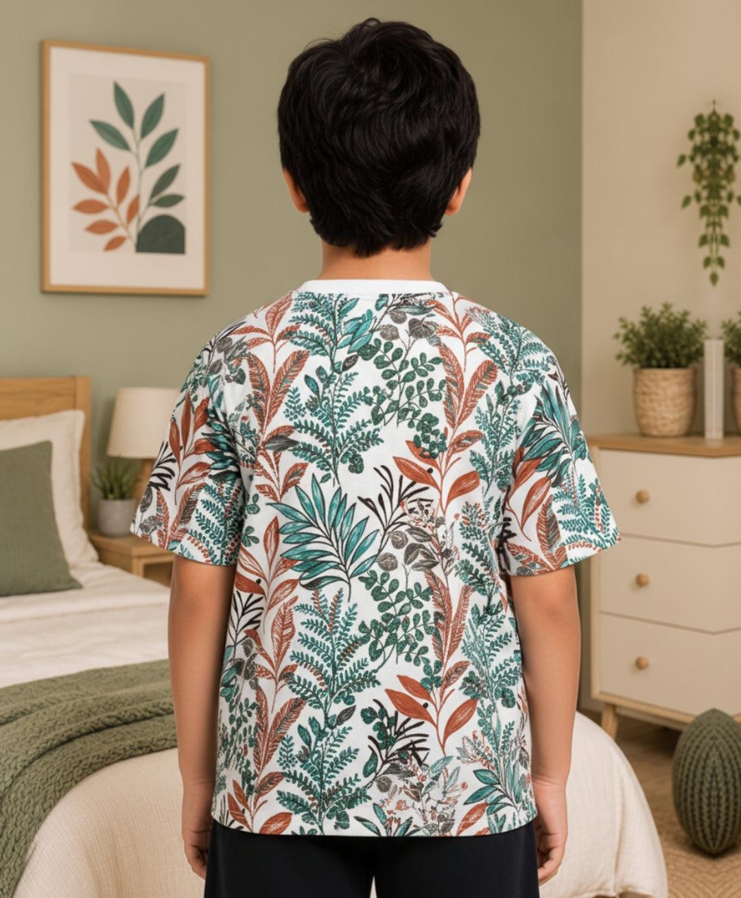 OUT IN THE WILD ORANGE SUMMER BOYS T-SHIRT - ORANGE