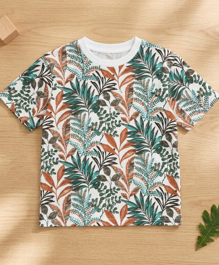 OUT IN THE WILD ORANGE SUMMER GIRLS T-SHIRT - ORANGE
