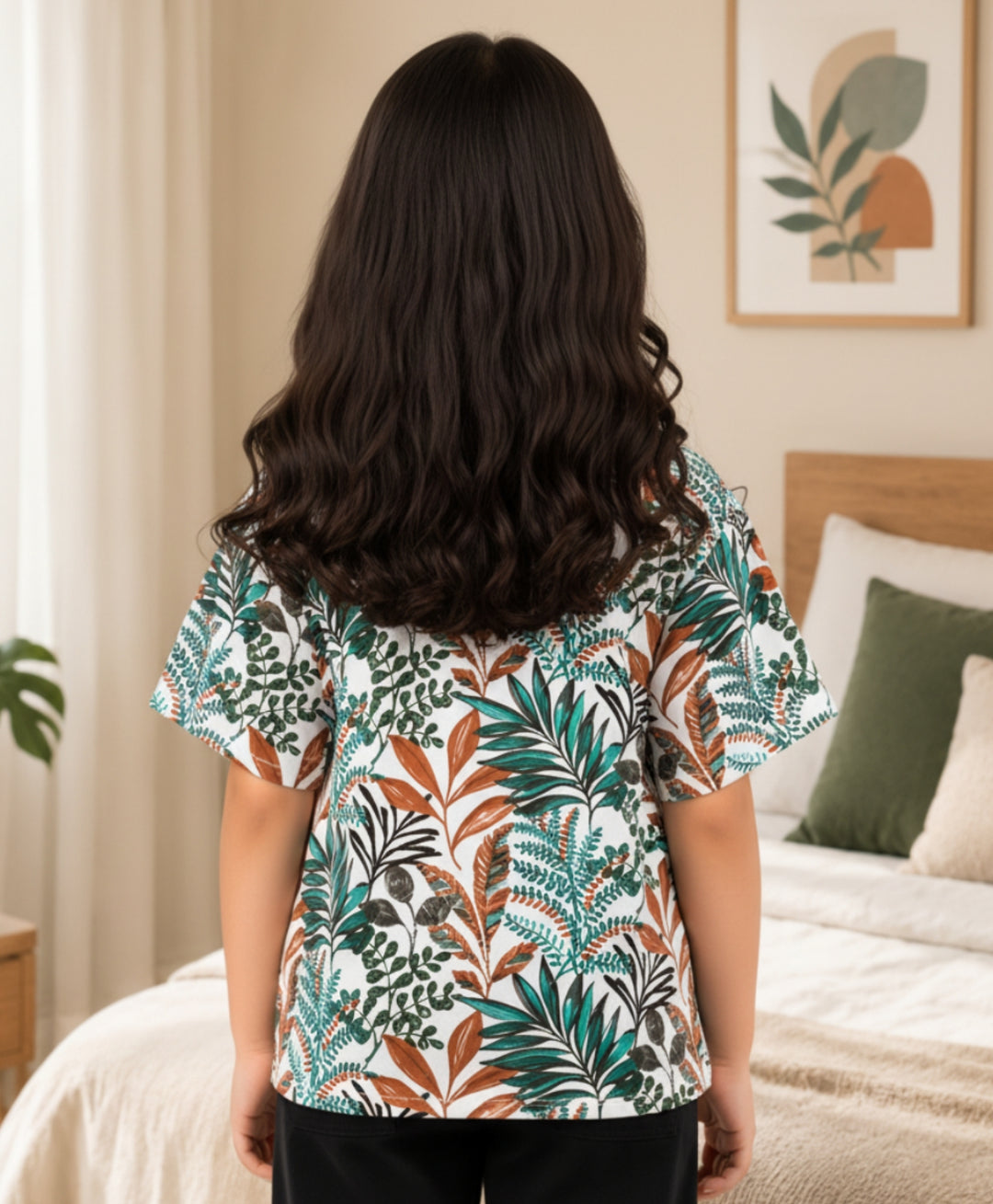 OUT IN THE WILD ORANGE SUMMER GIRLS T-SHIRT - ORANGE