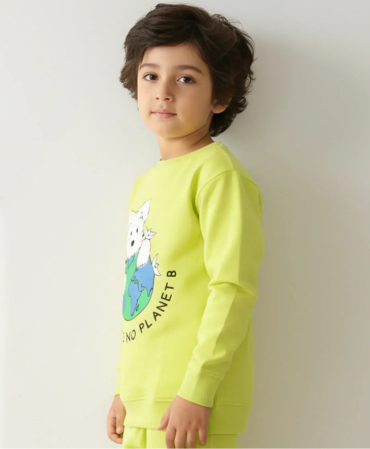 PLANET B BOYS SWEATSHIRT (FLEECE) - Anthrilo 