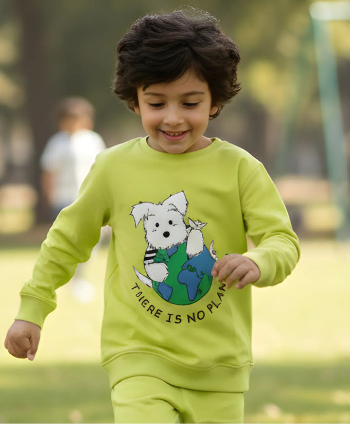 PLANET B BOYS SWEATSHIRT (FLEECE) - Anthrilo 