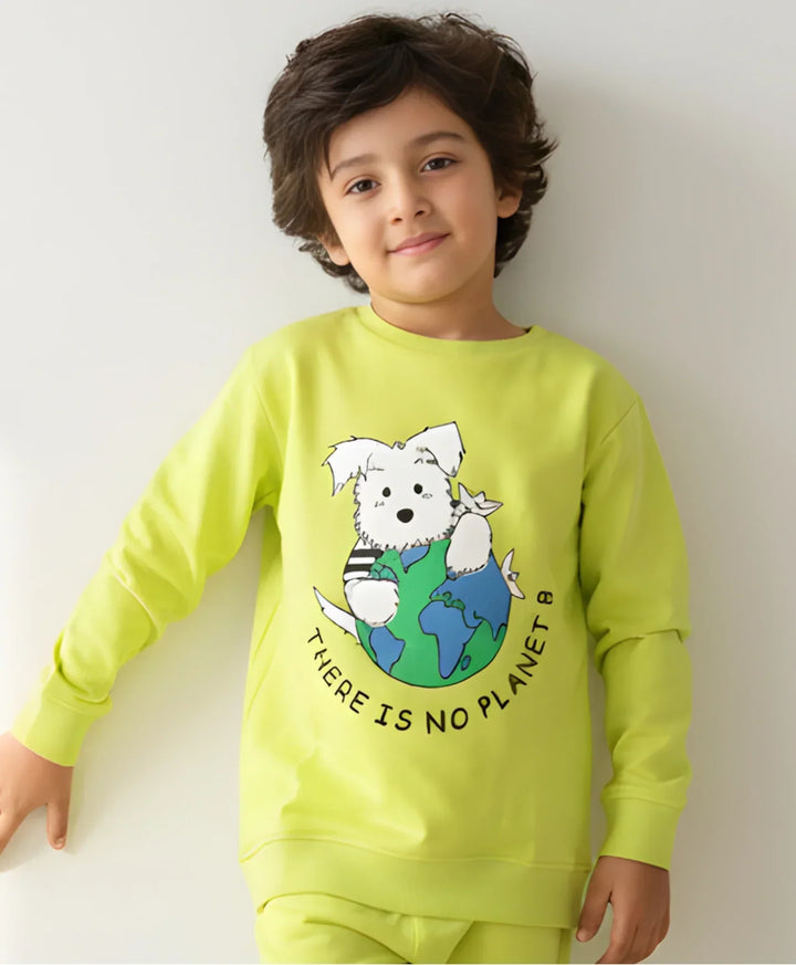 PLANET B BOYS SWEATSHIRT (FLEECE) - Anthrilo 