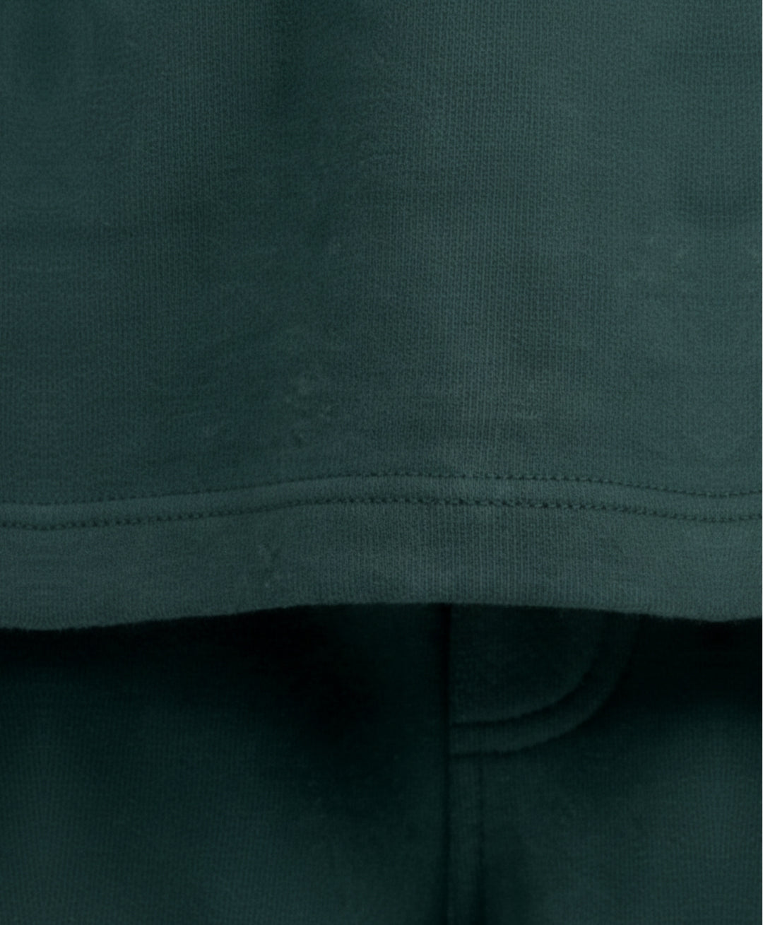 ESSENTIAL GREEN TEXTURED OVERSIZED T-SHIRT SHORTS SET - GREEN