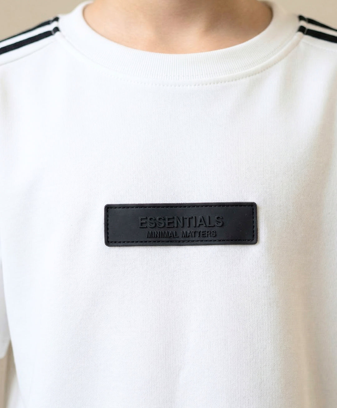 MINIMAL MOVE OVERSIZED TSHIRT SHORT SET - OF WHITE