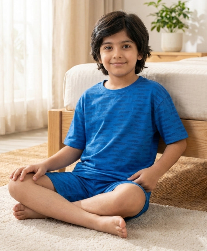 ROYAL SLEEPWEAR SHORT SET - ROYAL