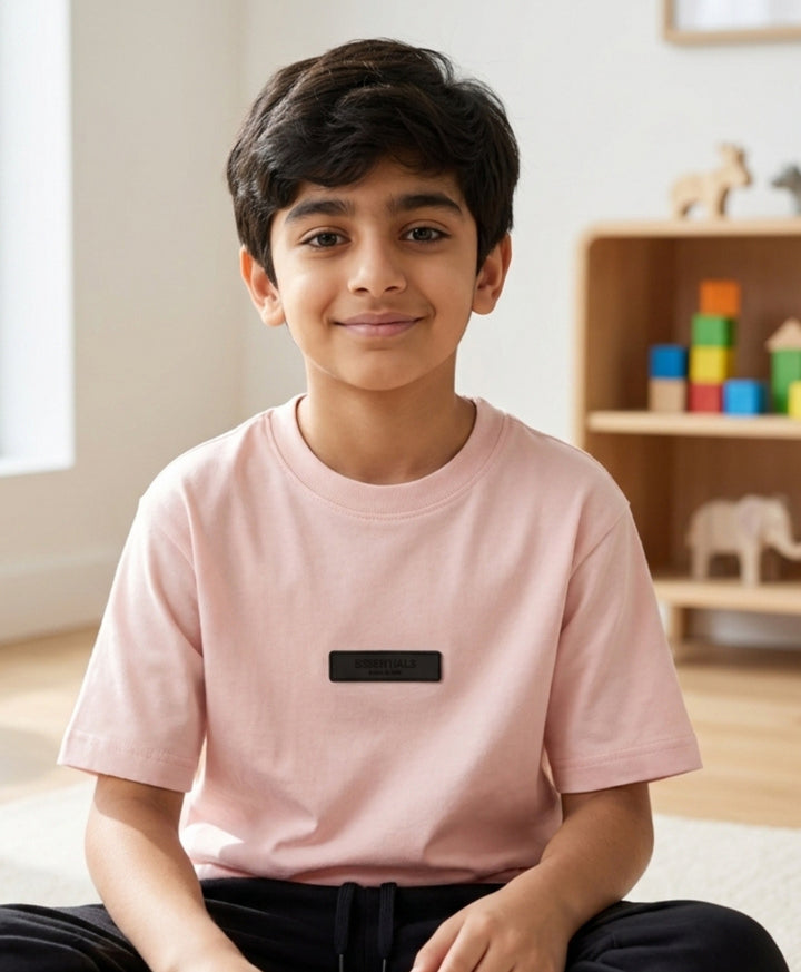 PINK SHORT SLEEVE SUMMER BOYS T-SHIRT - PINK