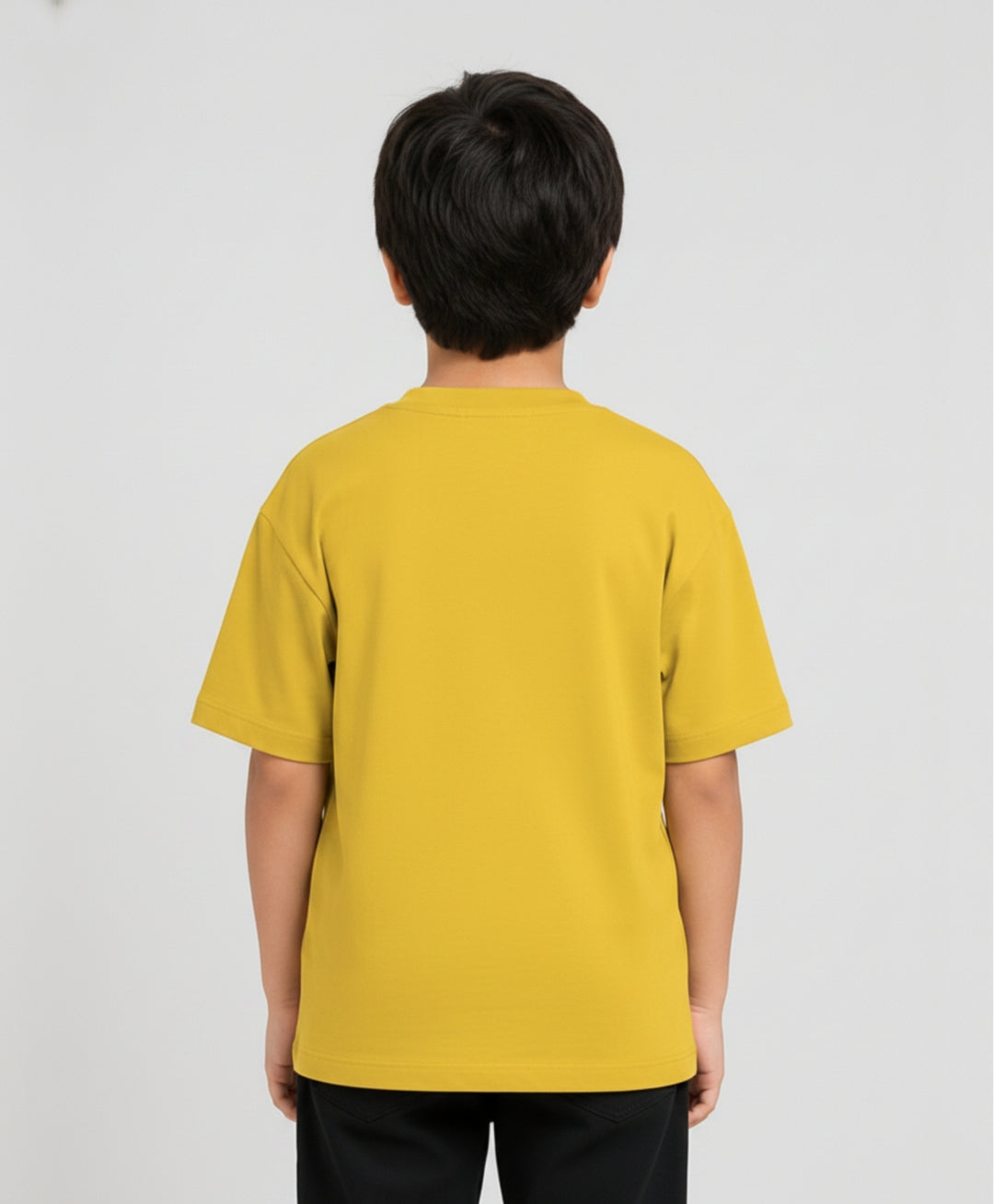 YELLOW SHORT SLEEVE SUMMER BOYS T-SHIRT - YELLOW