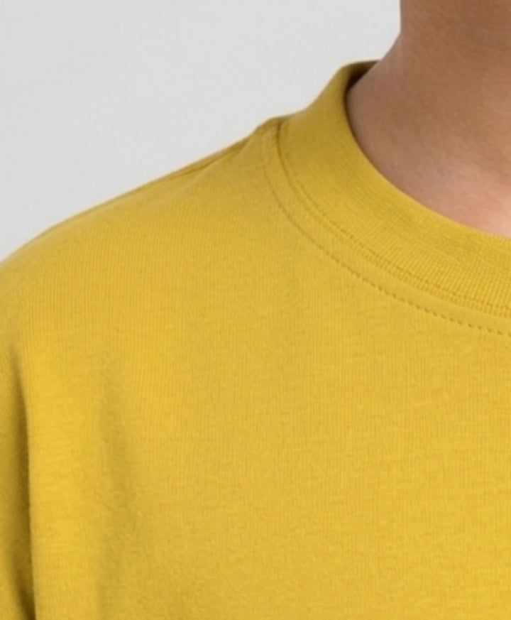 YELLOW SHORT SLEEVE SUMMER BOYS T-SHIRT - YELLOW