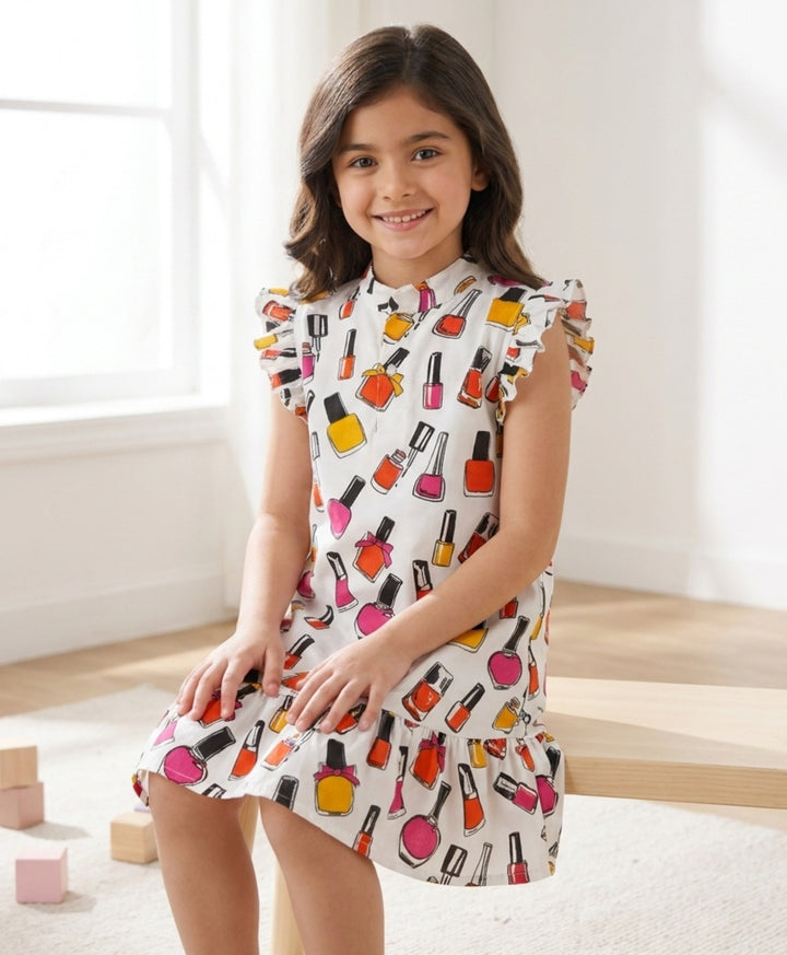 Nail Paint Summer Frill Dress - Off White
