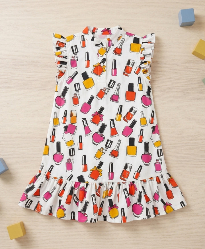 Nail Paint Summer Frill Dress - Off White