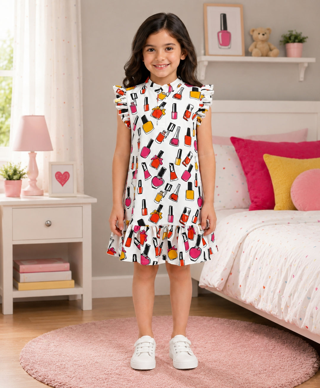 Nail Paint Summer Frill Dress - Off White
