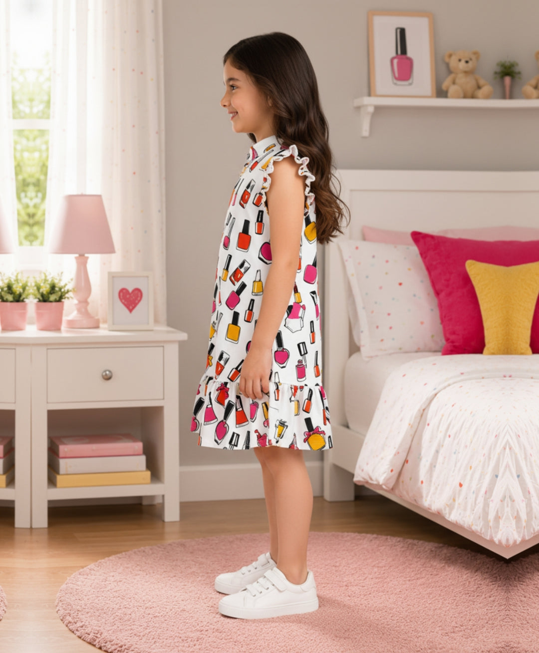 Nail Paint Summer Frill Dress - Off White