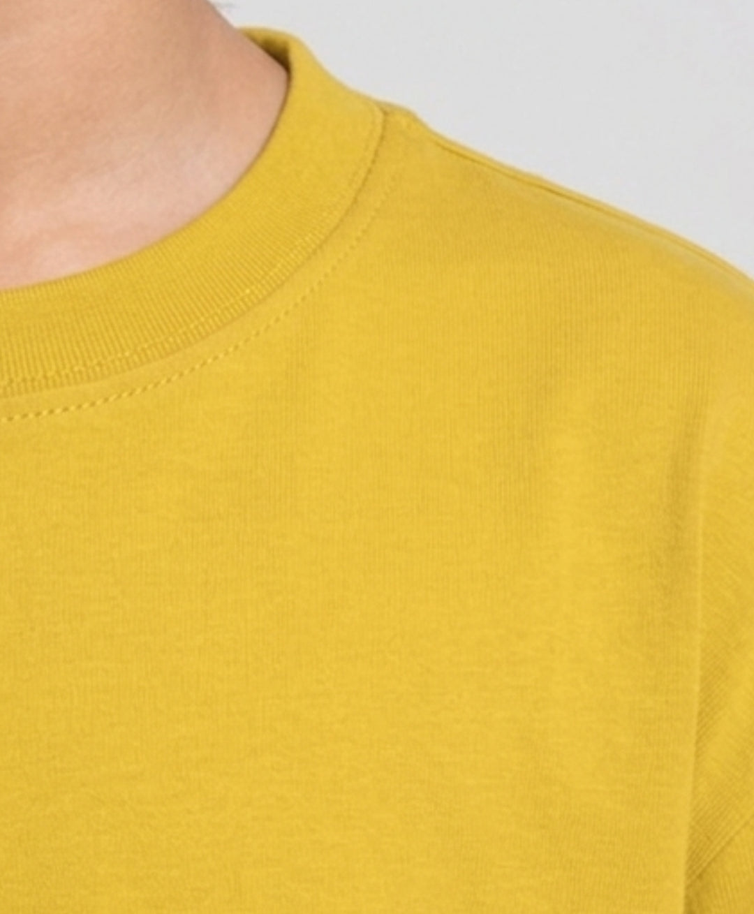 YELLOW SHORT SLEEVE SUMMER GIRLS T-SHIRT - YELLOW