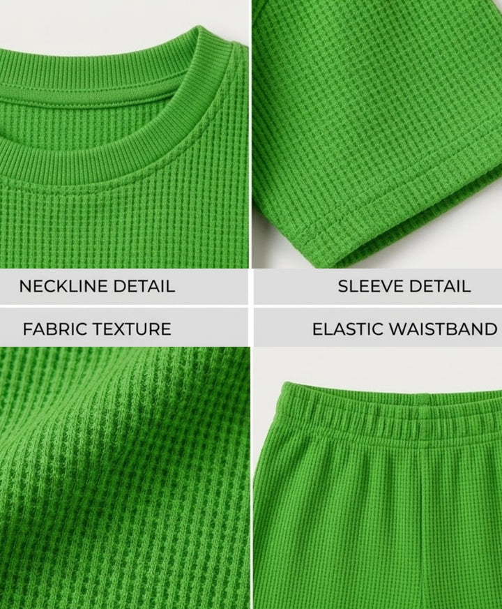 COOL GREEN ESSENTIAL OVERSIZED T-SHIRT JOGGER SET - GREEN