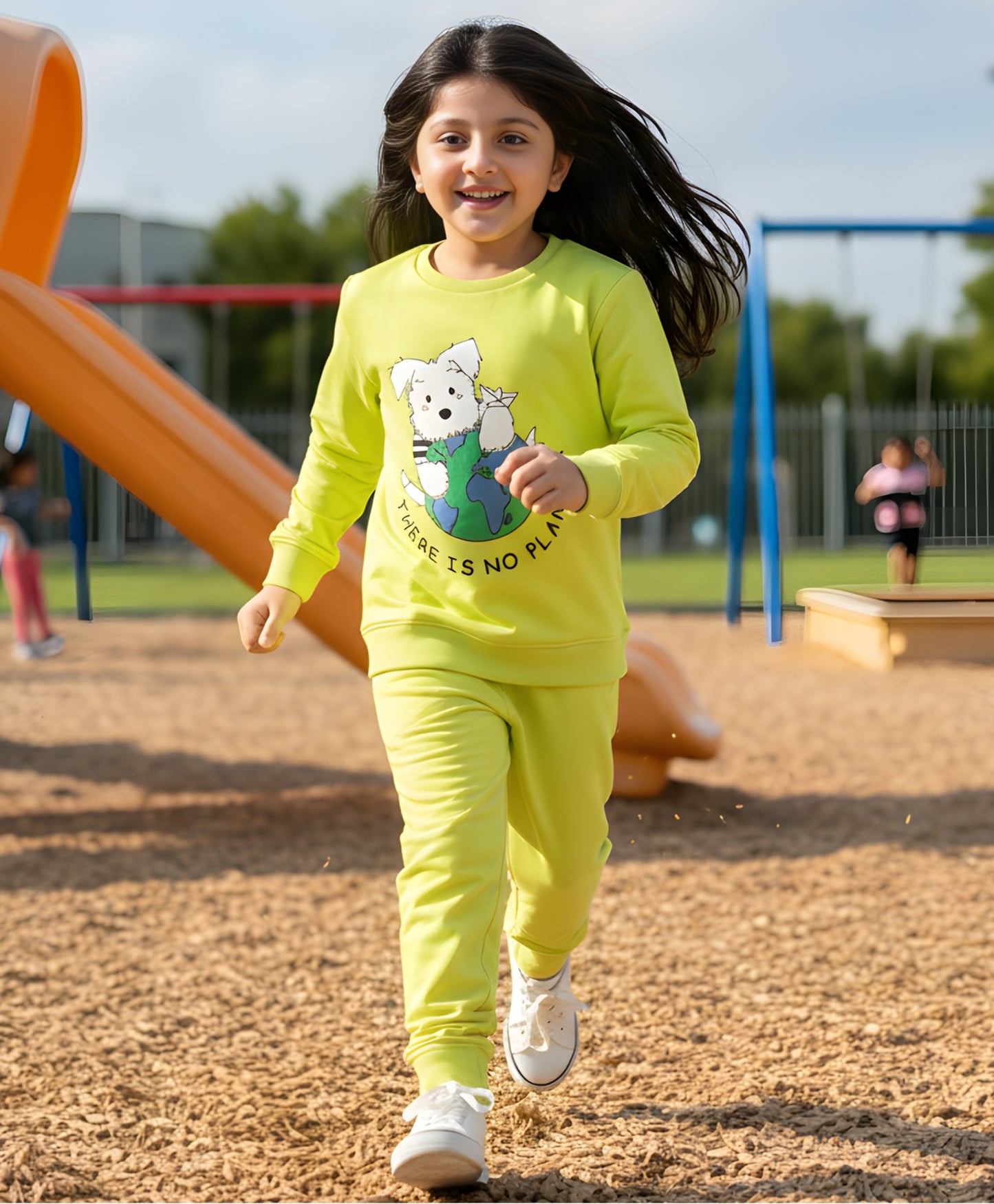 PLANET B GIRLS SWEATSHIRT JOGGER SET (FLEECE)