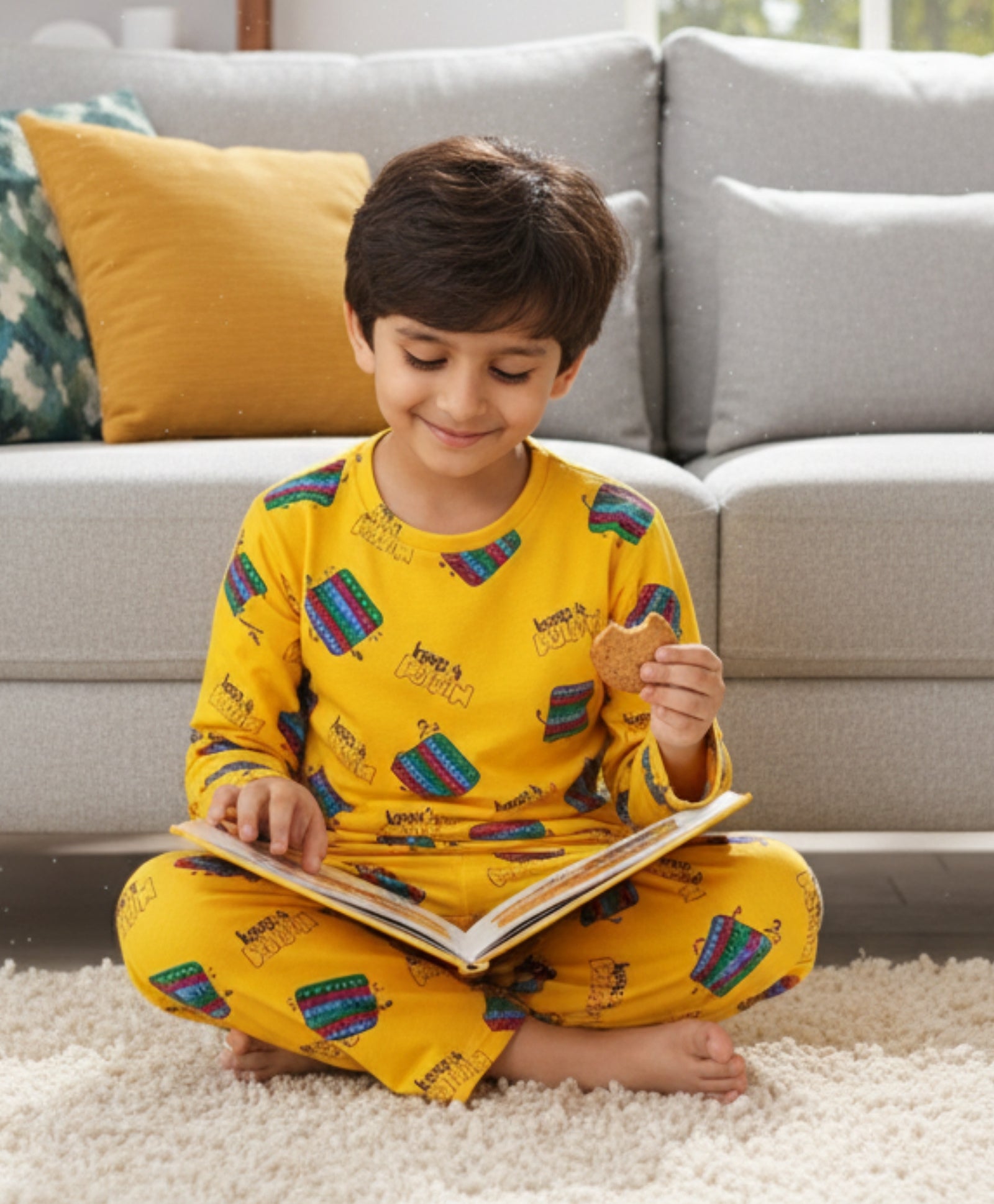 POP IT BOYS YELLOW PYJAMA SET - Anthrilo 