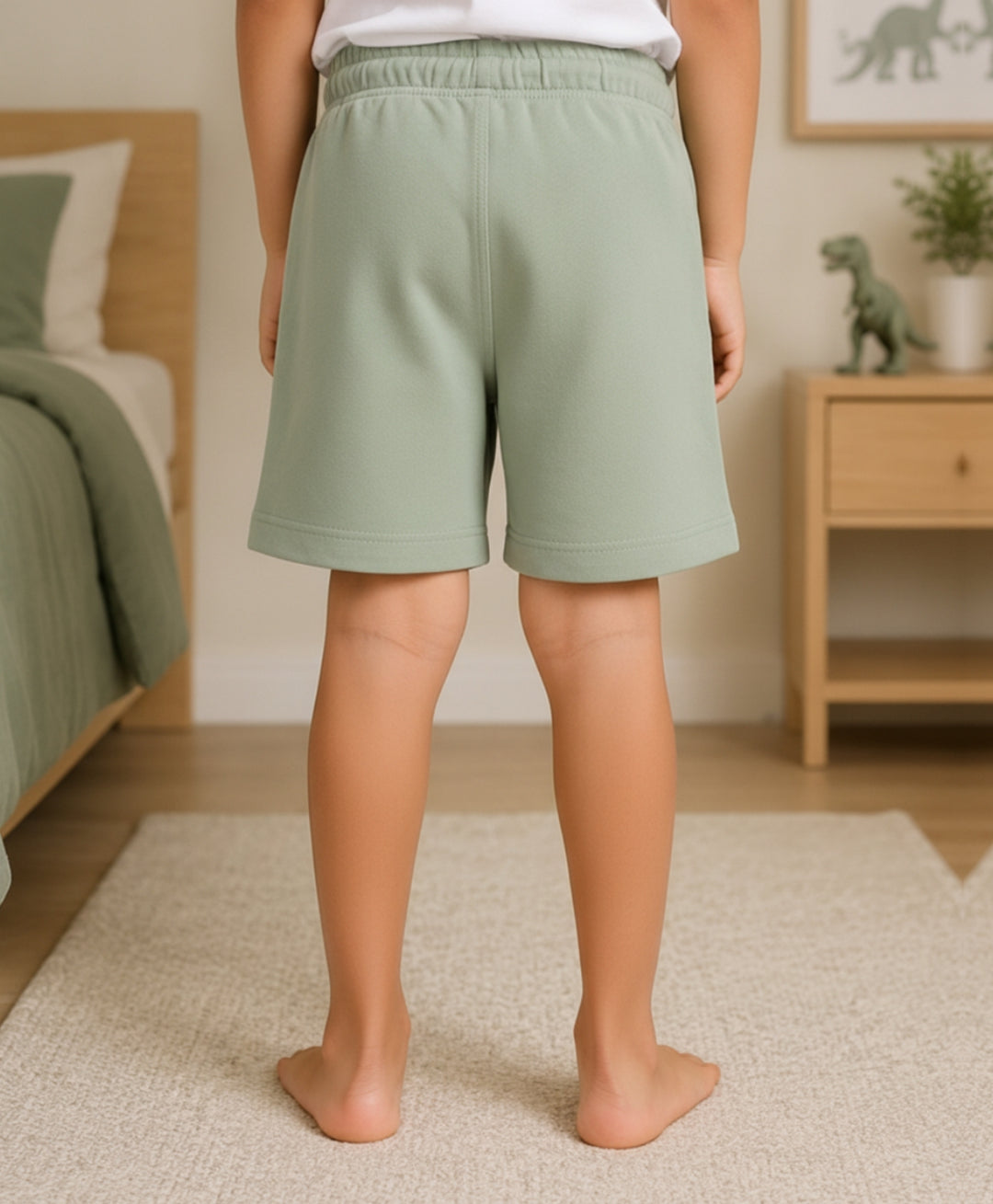 Olive Green Shorts - Green